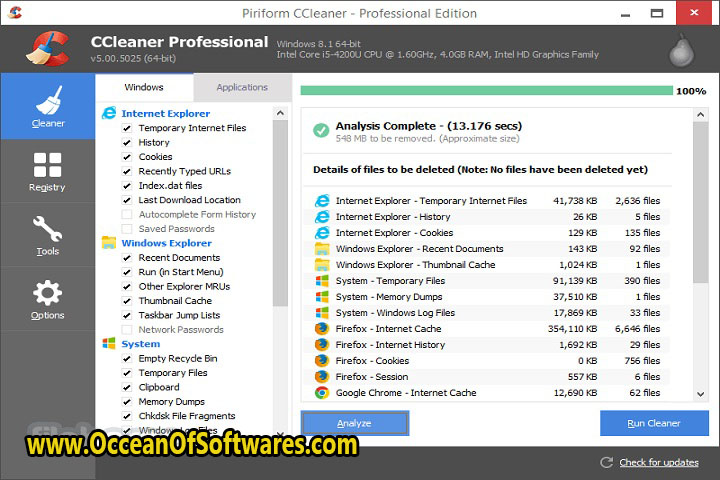 CCleaner Professional v6.01.9825 (x64) Free Download