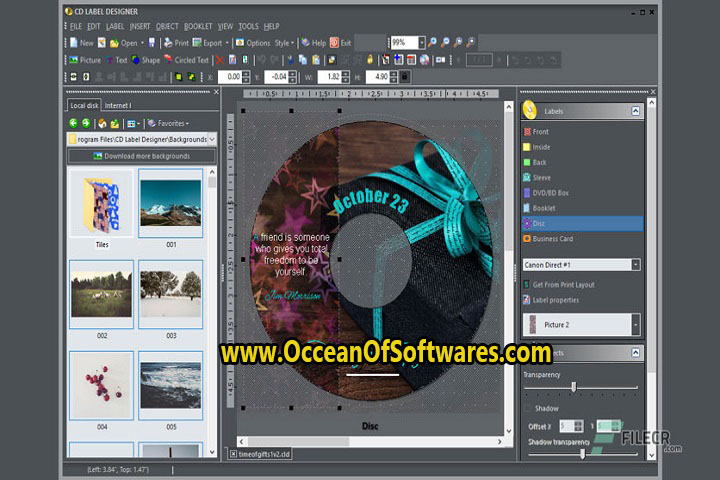 Dataland CD Label Designer 9.0 Free Download