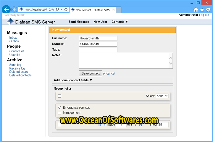 Diafaan SMS Server full 4.6 Free Download